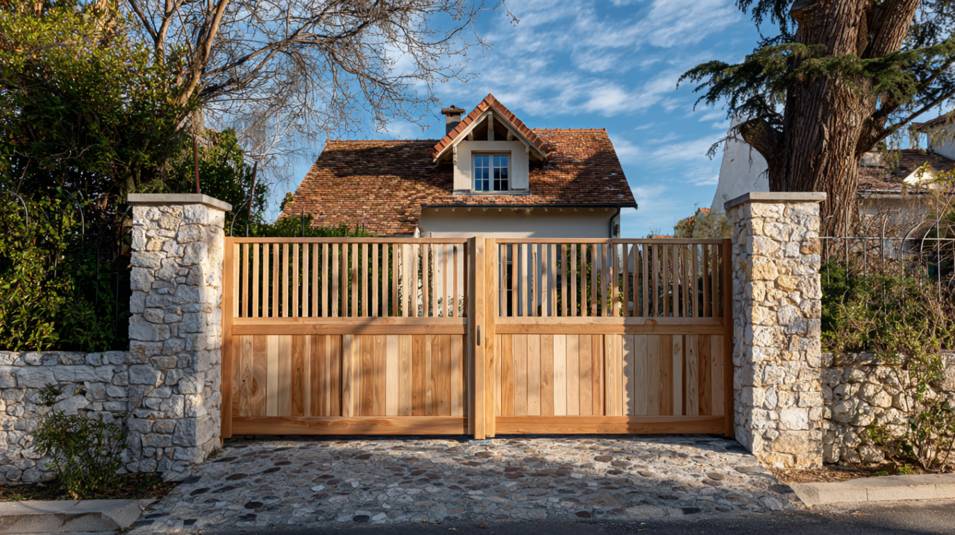 Portail en bois